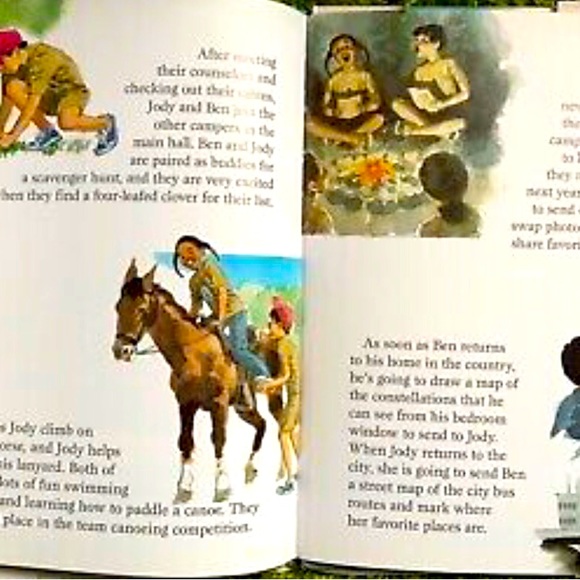 Country Kid, City Kid Hardback book NEW Julie Cummins Miles apart two of a kind - Picture 4 of 6